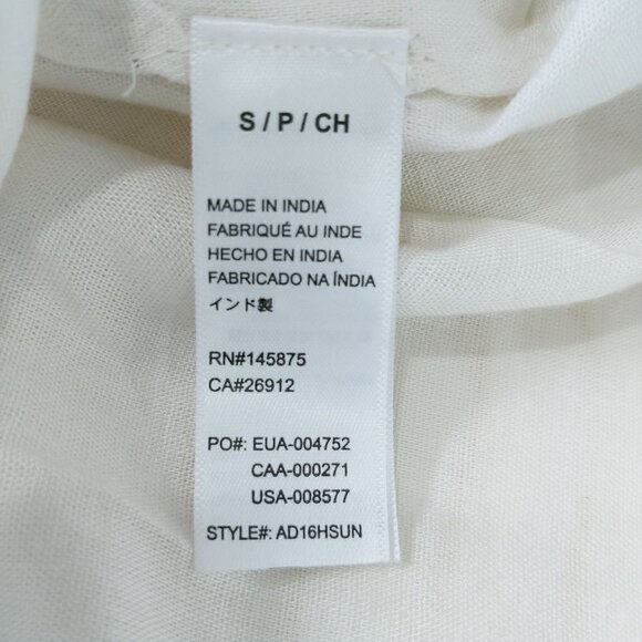 Amuse Society NWT Sunset Dreams Mini Shift Dress Womens S‎ Cream Metallic Beach - Picture 10 of 13